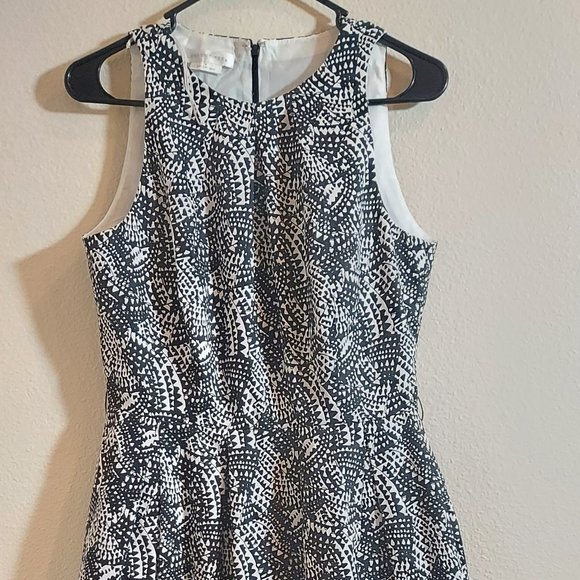 London Times Fit and Flare 50s Inspired Sleeveless Dress, Size 8 - Picture 3 of 7